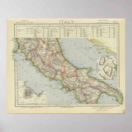 Centraal-Italië Poster (Voorkant)