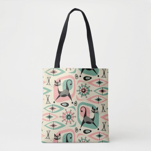 Centraal Kat Abstract Tote Bag (Voorkant)