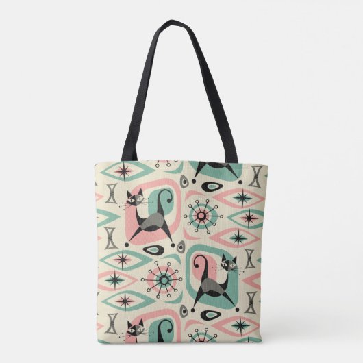 Centraal Kat Abstract Tote Bag (Achterkant)