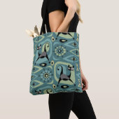 Centraal Kat Abstract Tote Bag (Dichtbij)