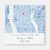 Centraal Manhattan bestemming bruiloft gunst magne Magneet (Voorkant)