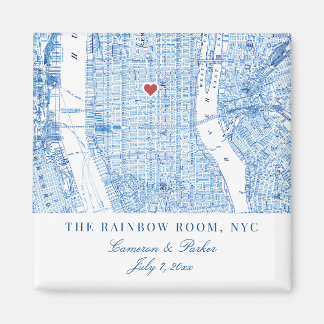 Centraal Manhattan bestemming bruiloft gunst magne Magneet