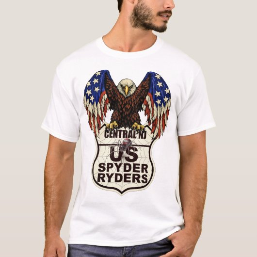 Centraal New Jersey Chapter - Adelaar Logo 1s T-shirt (Voorkant)