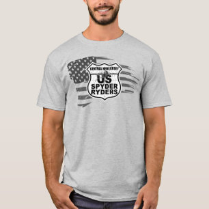 Centraal New Jersey Chapter - Tattered Flag zwart- T-shirt