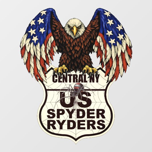 Centraal New York-hoofdstuk - Decal Eagle-logo (Vel)