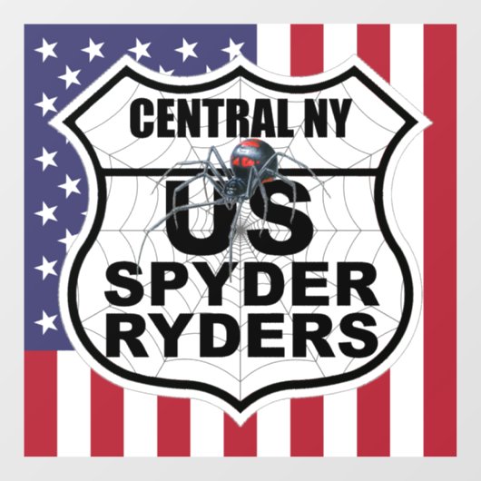 Centraal New York-hoofdstuk - Decal vlag & logo (Vel)