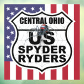 Centraal Ohio Hoofdstuk - Decal Vlag & Logo (Vel 3)