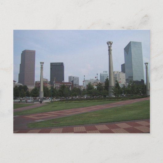 Centraal Olympisch Park in het centrum van Atlanta Briefkaart (Voorkant)