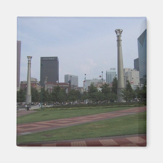 Centraal Olympisch Park in het centrum van Atlanta Magneet (Voorkant)