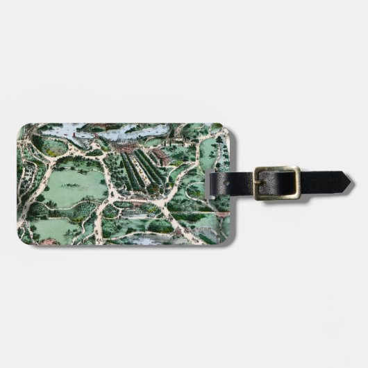 CENTRAAL PARK, 1860 BAGAGELABEL (Voorkant horizontaal)