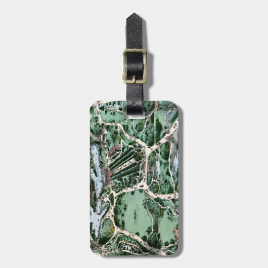 CENTRAAL PARK, 1860 BAGAGELABEL (Voorkant verticaal)