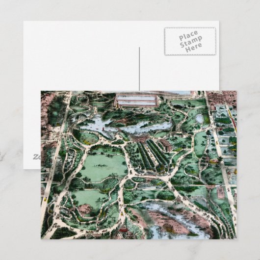 CENTRAAL PARK, 1860 BRIEFKAART (Voorkant / Achterkant)