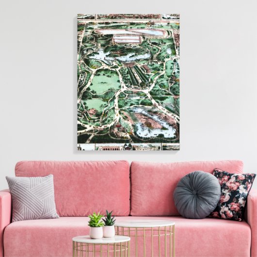 CENTRAAL PARK, 1860 CANVAS AFDRUK (Insitu (Woonkamer))