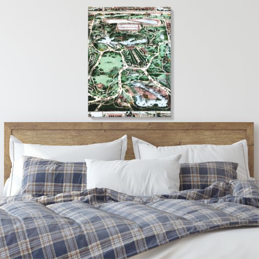 CENTRAAL PARK, 1860 CANVAS AFDRUK (Insitu (Slaapkamer))