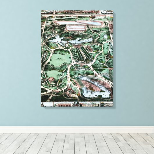 CENTRAAL PARK, 1860 CANVAS AFDRUK (Insitu (Houten vloer))