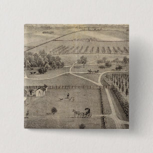 Centraal Park boerderij en woonplaats van Geo S Pa Vierkante Button 5,1 Cm