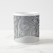 Centraal Park in de winter 2 Grote Koffiekop (Voorkant)