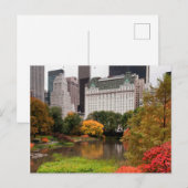 Centraal Park in het najaar van het briefkaart (Voorkant / Achterkant)