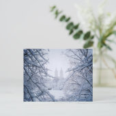 Centraal Park in sneeuw en ijs Briefkaart (Staand voorkant)