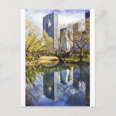 Centraal Park met Reflection NYC Briefkaart (Voorkant)