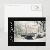 centraal park new york briefkaart (Voorkant / Achterkant)