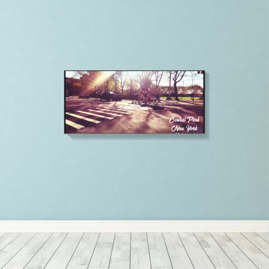 CENTRAAL PARK NEW YORK CANVAS AFDRUK (Insitu (Houten vloer))