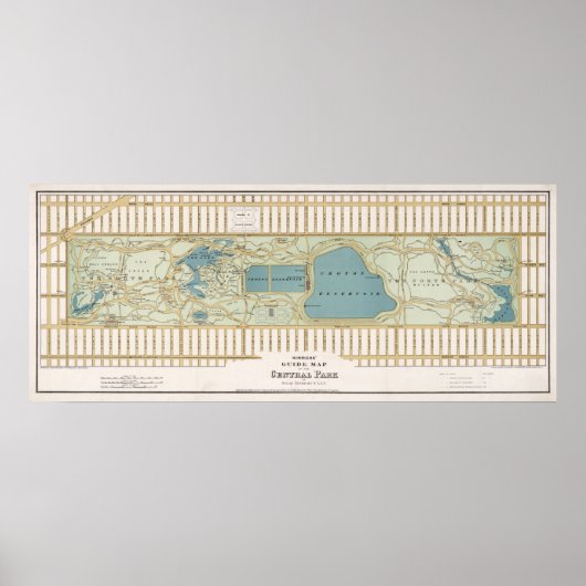 Centraal Park Plan Poster (Voorkant)