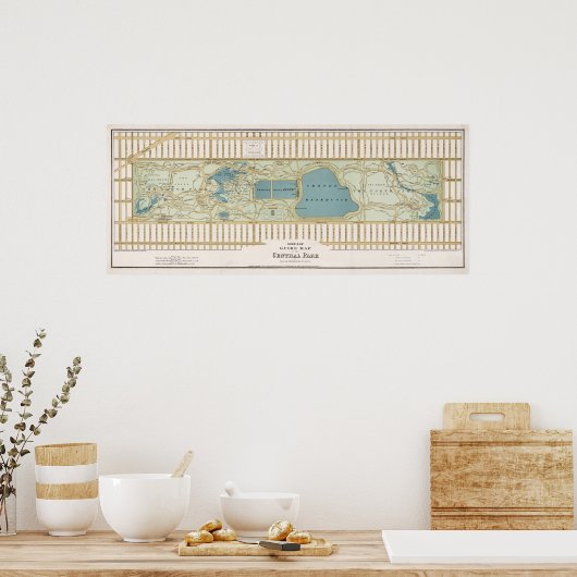 Centraal Park Plan Poster (Keuken)