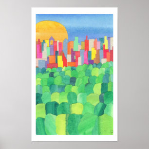 Centraal Park van de Roof van de Met Poster