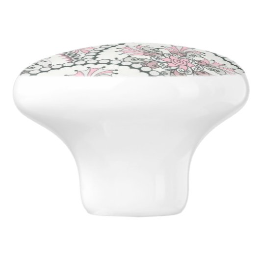 Centraal patroon keramische knop (Zijkant)