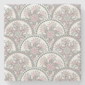 Centraal  patroon stenen onderzetter (Voorkant)