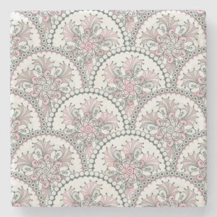 Centraal  patroon stenen onderzetter