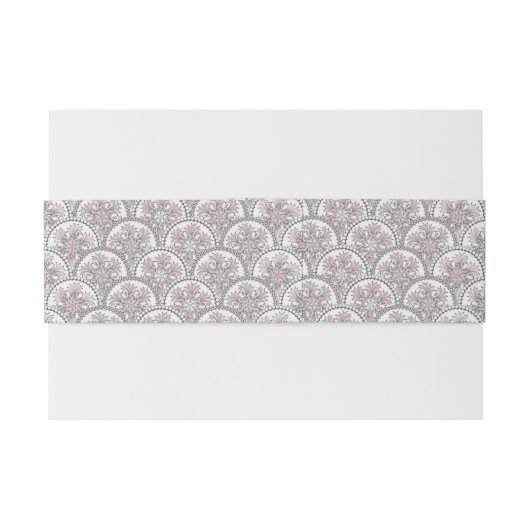 Centraal  patroon uitnodigingen wikkel (Achterkant Voorbeeld)