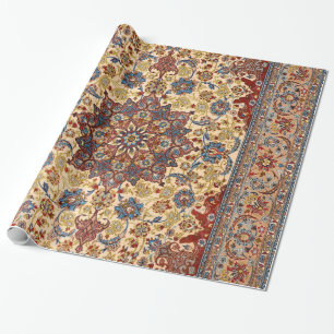 Centraal Persia Blue Symmetrical Stars Cadeaupapier