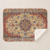 Centraal Persia Blue Symmetrical Stars  Sherpa Deken (Voorkant (horizontaal))