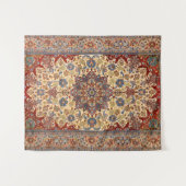 Centraal Persia Blue Symmetrical Stars  Wandkleed (Voorkant (horizontaal))