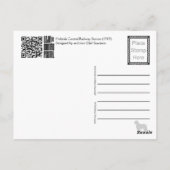 Centraal spoorwegstation van Helsinki Briefkaart (Achterkant)