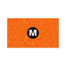 Centraal Spot Monogram - Oranje textuur