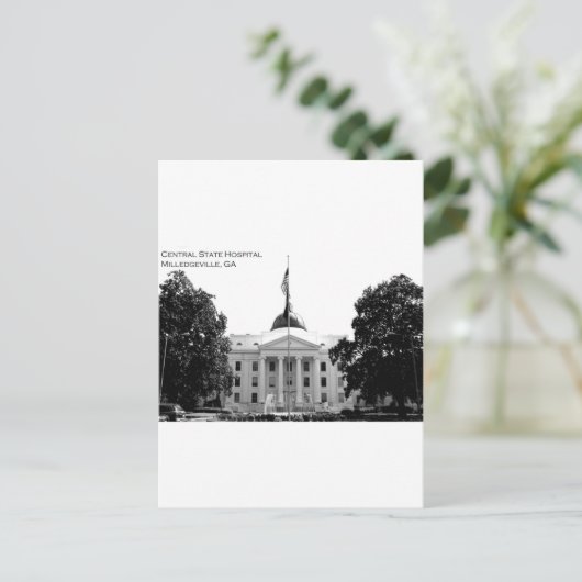 CENTRAAL STAATSVERMOGEN - MILLEDGEVILLE, GEORGIË BRIEFKAART (Staand voorkant)