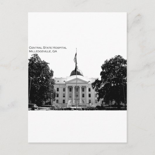 CENTRAAL STAATSVERMOGEN - MILLEDGEVILLE, GEORGIË BRIEFKAART (Voorkant)