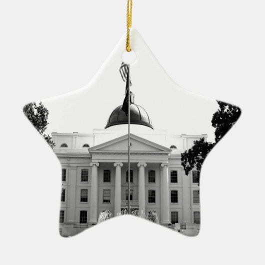 CENTRAAL STAATSVERMOGEN - MILLEDGEVILLE, GEORGIË KERAMISCH ORNAMENT (Voorkant)