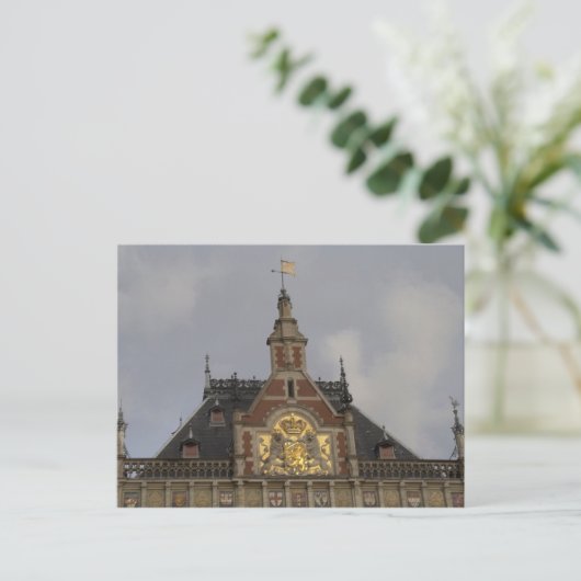 Centraal station, Amsterdam Briefkaart (Staand voorkant)