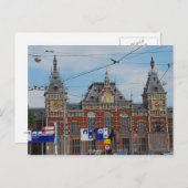 Centraal Station Amsterdam Briefkaart (Voorkant / Achterkant)