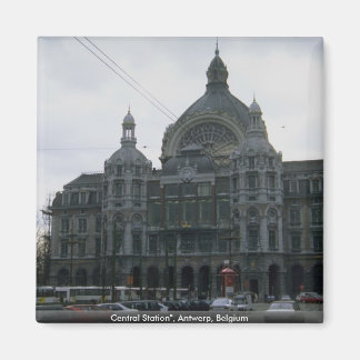 Centraal Station", Antwerpen, België Magneet