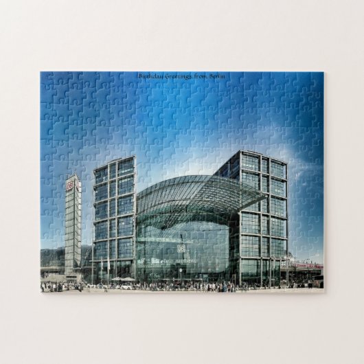 Centraal Station Berlijn Duitsland. Jigzaag Puzzle Legpuzzel (Horizontaal)