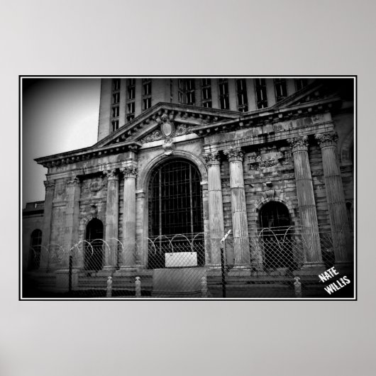 Centraal station Michigan Poster (Voorkant)