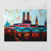 Centraal station München met Hackerbridge Briefkaart (Voorkant)