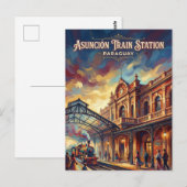 Centraal Station Paraguay Briefkaart (Voorkant / Achterkant)