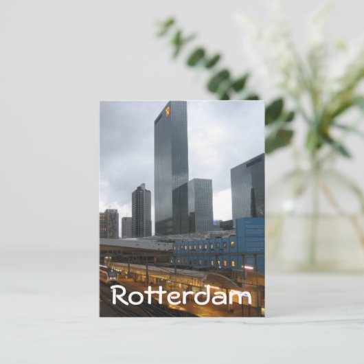 Centraal station Rotterdam Briefkaart (Staand voorkant)