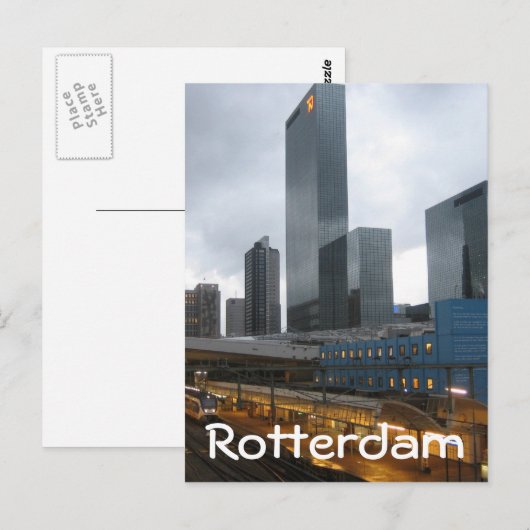 Centraal station Rotterdam Briefkaart (Voorkant / Achterkant)